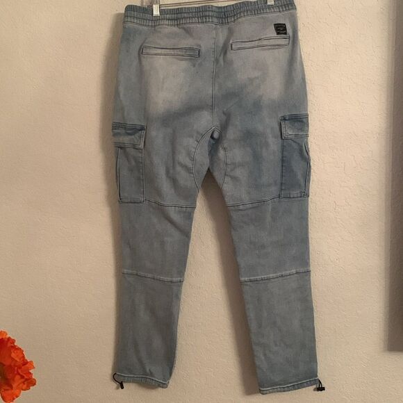 Passim Cargo Utility Jeans Men’s Denim Light Wash Size XL - Picture 2 of 13